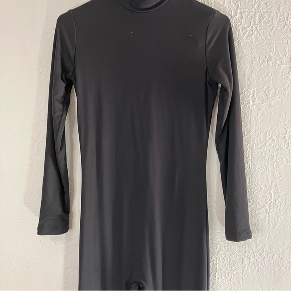 BUMP Suit Gigi Mock Neck Maternity Bodysuit in Black - Picture 6 of 12